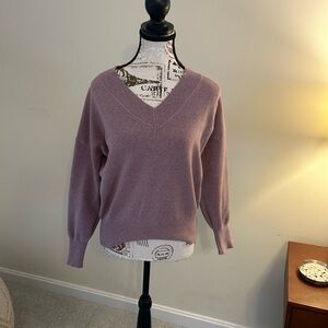 Philosophy Dusty Pink V-Neck Sweater